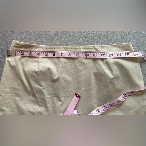 Vintage Y2K Gap Stretch Beige Skirt Size 10 - Picture 7 of 10